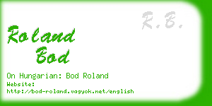 roland bod business card